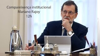 Compareixença de Mariano Rajoy a La Moncloa