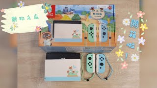 【動物之森特版switch主機\u0026收納包】開箱囉~