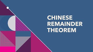 (FILIPINO) The Chinese Remainder Theorem (Linear Congruences)