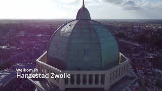 Drone video of Zwolle (the Netherlands) in 4K