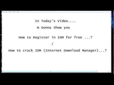 Free Registration in IDM without serial number../ Steps to crack IDM.. Free Registration in IDM without serial number../ Steps to crack IDM..