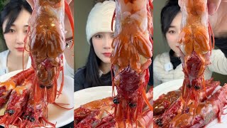 Extra Large Prawns Mukbang, ASMR, Eating Show #food #seafood #prawns #foodvlog