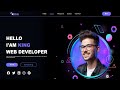 Create Portfolio Website Using HTML and CSS | Fast Code