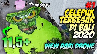 Layangan CELEPUK SUPER BIG SIZE 11,5+Meter Milik RA LONTONE Part 1 | View Dari Drone