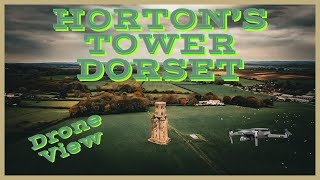 A drones view around HORTON’S TOWER Dorset