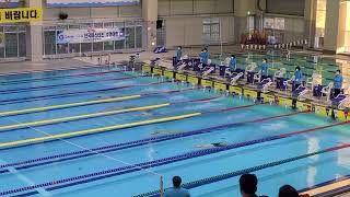 마스터즈 수영대회 자유형 50m 26초대 레이스