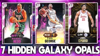 TOP 7 HIDDEN GALAXY OPALS! THESE CARDS BEAT GOD SQUADS! NBA 2K20 MyTeam