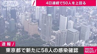 東京都で新たに58人感染確認　4日連続で50人超(20/06/29)