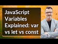 JavaScript Variables Explained: var vs let vs const