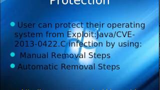 Uninstall Exploit:Java/CVE-2013-0422.C - How to uninstall Exploit:Java/CVE-2013-0422.C