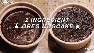 ♥︎ HOW TO: 2 INGREDIENT OREO MUG CAKE ♥︎