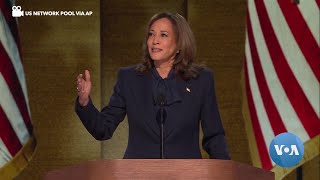 VP Kamala Harris accepts Democratic Party nomination for US presidency bid