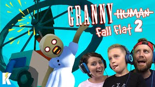 GRANNY Fall Flat 2! (Destroying NEW Human Fall Flat Level STEAM!) K-City GAMING