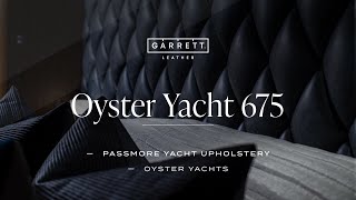 Passmore Yacht Upholstery's Stunning Oyster 675 Headboard | Garrett Leather Distressed Denim