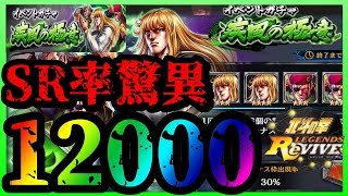 【北斗の拳　リバイブ】URレイ白髪前に疾風の極意12000ガチャ引くと驚異的SR率だった【LEGENDSReVIVE】新アプデ イベント 天星石話　シン カーネル ダガール確率上昇 14章 ランク69