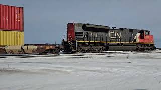 Awesome K5LLA horn! Eastbound CN intermodel cruises past PR424 on January 29th, 2025.