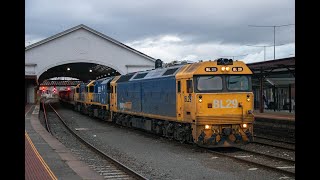 Pacific Nactional's BL29, XR555 and XR551 on 9148 Ex Charlton Grain to North Geelong-  1/9/22