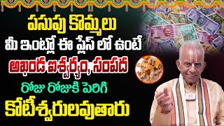 పసుపు కొమ్ములు ఇంట్లో ఈ ప్లేస్ లో ఉంటే కోటీశ్వరులవుతారు..! Pasupu | TKV Raghavan - Dharma Sandehalu