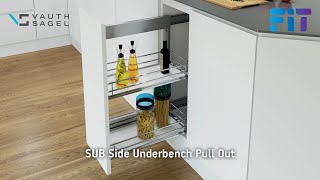 Learn How To Install Vauth-Sagel's SUB Side Pull Out Under Bench Unit | Available from Fit NZ