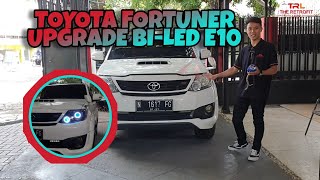 Modifikasi Toyota Fortuner Upgrade Pencahayaan Dengan BI-LED VAHID E10