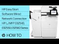 HP Easy Start Software Wired Network Connection | HP LaserJet MFP E82540, E82550, E82560 Series | HP