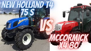 NEW HOLLAND T4   75 S  VS MCCORMICK X4 80 #top #tractor #newholland #mccormick