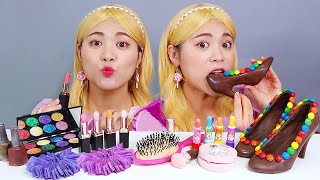 チョコレート リップスティック メイク食べる音ドナ