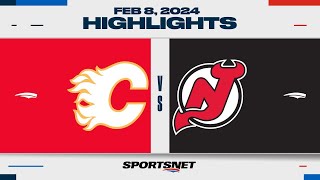 NHL Highlights | Flames vs. Devils - February 8, 2024