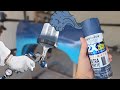 Let's Spray - Rustoleum (True Navy) Paint using an Automotive Spray Gun