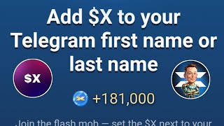 Add $X to your Telegram first name or last name Xempire | Xempire New Task Today