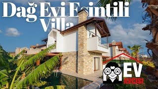 Kuşadası'nda Dağ Evi Esintileri Taşıyan Taş Kaplı Ev Turu | Kuşadası Satılık Villa