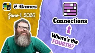 So many incomplete... | NYT Connections June 1, 2026