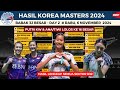 Hasil Lengkap Korea masters 2024 hari ini, day2 ~ Putri KW & Ana/Tiwi Lolos ke R16