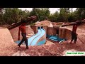 my summer holiday 155 days building 1m dollars water slide park into an underground swimming pool