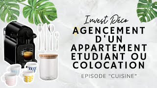 AGENCEMENT D'UNE CUISINE POUR APPARTEMENT ETUDIANT OU COLOCATION