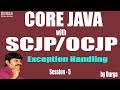Core Java with OCJP/SCJP: Exception Handling Part-5 || throw and throws