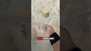 Building a Sand Base on The Beach