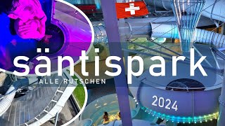 Säntispark Abtwil, Switzerland - All Water Slides 2024 | Onride 4K