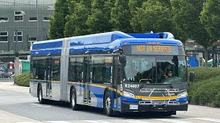 (NEW BUS) Translink 2024 New Flyer XDE60 24007 on the 99 B-Line to UBC