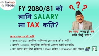 Salary Tax FY 2080/81 I Tax rate for Natural Person FY 2080/81