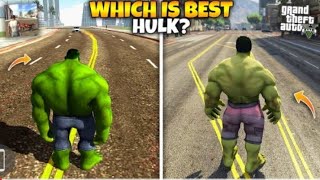 WHICH HULK IS BETTER | INDIAN BIKE DRIVING 3D VS GTA 5 😱