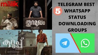 || Top 5 || Status Downloading Groups In Telegram || 2021 || #telegram ||