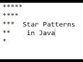 14 .Star Pattern Using nested for loop in Java Example 2