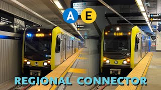 ⁴ᴷ⁶⁰ Transit Action EP14 | LA Metro Rail LRV Trains @ Regional Connector