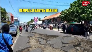 Baru Saja Gempa Bumi 5,9 M Guncang Banten Hari Ini Hingga Bergetar Sampai Bandung Dan Jakarta!!