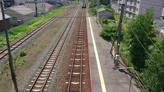 JR北海道、西帯広駅？での電車の到着