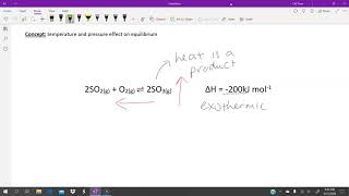 7.1 Equilibrium - temperature and pressure effect on equilibrium