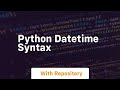 python datetime syntax
