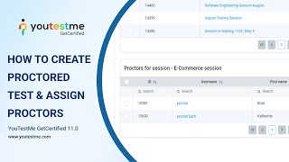YouTestMe GetCertified 11.0 - How to Create Proctored Test \u0026 Assign Proctors