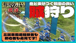 【信長の野望 覇道】(シーズン1 乱世の幕開け)　他と差がつく効率の良い賊狩り　三国志覇道経験者も初心者も必見です！　(初見・育成・攻略・武将・おすすめ・軍令書・連鎖・兵科・経験値・戦力・戦法)